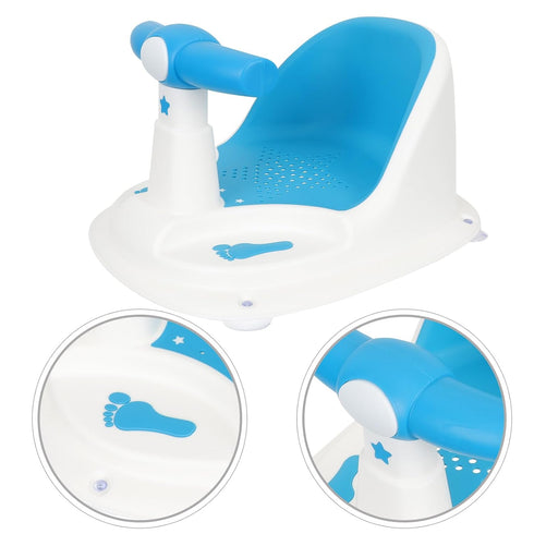BESPORTBLE Bath Seat for Months Sit-up Shower Chair with Backrest Non-Slip Bathing Stool for Feeding Shampoo
