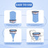 Omlishy 810 4 Pack Jumbo Square Bags Refill Compatible with Diaper Genie Compact, Select Pails (Not Fit Classic), Max