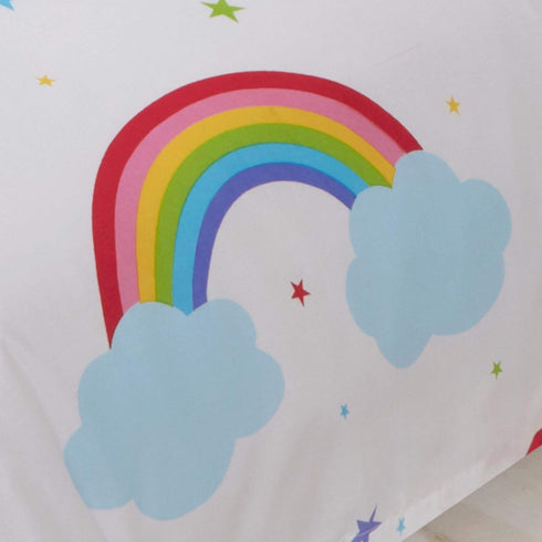 Price Right Home Rainbow Sky Junior Toddler Duvet Cover and Pillowcase Set