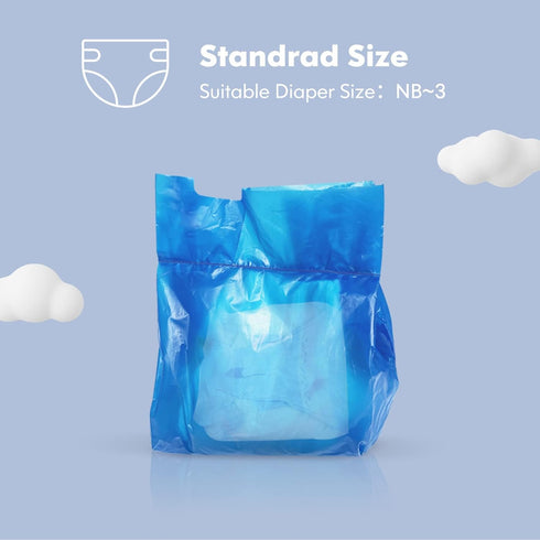540 Count, 12 6.7"x10.8") Aroma Room Diaper Pail Refills bag, Leak & Odors Proof Diaper Trash Bags for Newborn Diapers