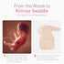 3-6 Transitional Baby Swaddling Sack with Arms Up Length Sleeves Mitten Cuffs Months Wearable Swaddling Blanket