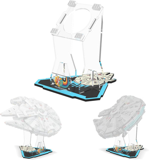 Acrylic Display Stand for Lego Star Wars Millennium Falcon 75257 Building Set (Stand Only, No Model)