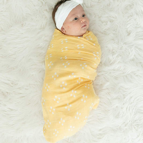 GRACED SOFT LUXURIES 2 Pack Premium Muslin Baby Swaddle Blankets, Large 47 x 47 inch, 100% Cotton