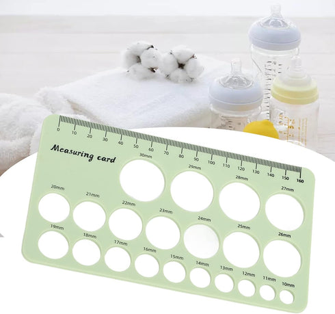 Nurnesy 1.5m Nipple Ruler, Flexible Silicone Breast Flange Measurement Tool for Breast Pump Flange Sizing, Postpartum
