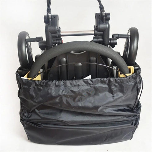 Universal Stroller Organizer Bag - Shoulder Strap Pouch, Foldable Travel Consignment Cover for Stroller