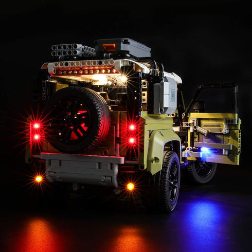 BRIKSMAX LED Lighting Kit for Land Rover Defender, Compatible with Lego 42110 Building Blocks Model