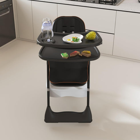 KYDEVO 5 3 Portable High Chair, High Chairs for Babies and Toddlers, Adjustable Baby Chair, Height & Recline Adjustable