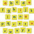 Really Good Stuff EZread Magnetic Foam Lowercase Letter Tiles, 52 Tiles, 1 3/8" Squares, Educational