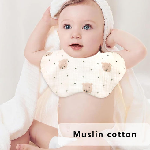 10 Pack Baby Bibs Muslin Bibs for Baby Girl Boy for Drooling and Teething