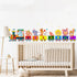 Cute Animal Train Wall Decals for Kids' Rooms - Perfect for Nurseries and Playrooms