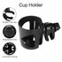 Accmor Universal Cup Holder, 360° Rotatable Large Caliber Stroller, Bike, Wheelchair, Walker Cup Holder, Black