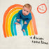 lulujo Baby First Year Milestone Blanket and Cards Set, A Dream Come True