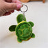 2pcs Cute Plush Sea Turtle Mini Tortoise Keychain Pendant, Cartoon Plush Doll for Birthday Gift Bag Accessories