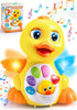JOYIN Baby Toys Duck - Infant Dancing Crawling Musical Toy 18+ Months with Music & Lights, Baby Easter Basket Gift