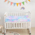 Datura home Set, 3-Piece Crib Bedding Nursery Crib Bundle with Comforter, Crib Sheet & Skirt, Watercolor Butterfly
