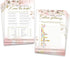 Summer-Ray 50pcs Bridal Shower Game Cards, 5 Games 10 Cards Each, 5" x 7"