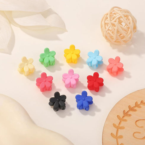 choicbaby 80PCS Baby Hair Clips for Girls, 16 Different Colors, Cute Mini Flower Hair Accessories for Infants