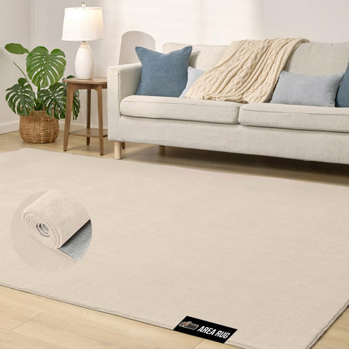 GORILLA GRIP Slip Resistant Soft Washable Stain Resistant Area Rug, 5x7, Plush