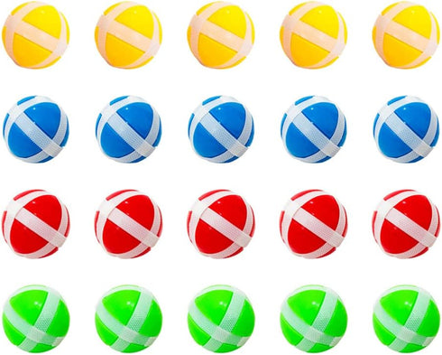 Toddmomy 20pcs Plastic Sticky Ball Set, Darts Game Accessories for Kids Outdoor Party Games