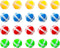 Toddmomy 20pcs Plastic Sticky Ball Set, Darts Game Accessories for Kids Outdoor Party Games