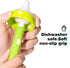 Gindasilva 10 Brushes,4 4 2 7.87" Pcs Sponge Bottle Nipple Sponge Nipple Brushes for Baby Bottles, Replacement Heads