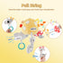 littlove 6-12 3 Musical Baby Pull Vibration Toy for Car Seat Months, Travel Sensory Toy Months, Montessori Plush Toys
