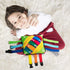 teytoy Sensory Buckle Pillow Toys for Toddlers, Montessori Fidgets, Travel Toys 1-3, Learning Fine Motor Skills &