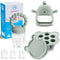 Baby Fruit Feeder & Breastmilk Popsicle Mold Set – 3 Pack Silicone Teething Relief Kit with Pacifier, Freezer Tray