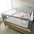 DEALNASTAR 80" 28 Bed Rail for Toddlers and Kids, Adjustable Safety Bed Guard with Height Gears,Universal Bedside Rail