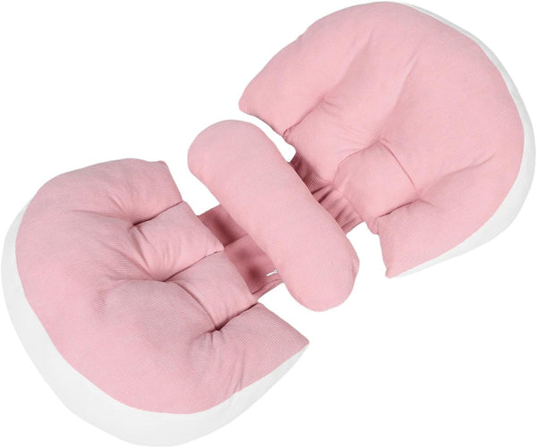 Toddmomy U Shaped Pregnancy Pillow for Side Sleeping and Nursing Belly Support