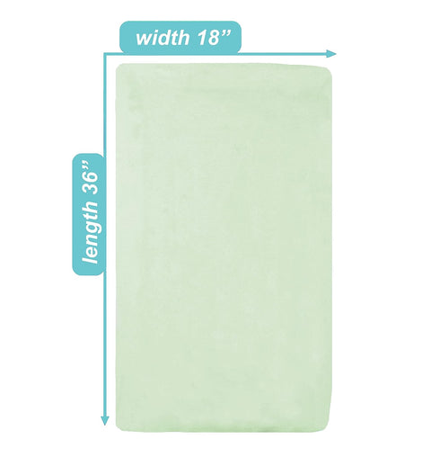 American Baby Company 100% Cotton Knit Fitted 18" x 36" Cradle/Bassinet Sheet - Compatible with Mika Micky Bassinet, Green, Soft Breathable, for Boys and Girls by American Baby Company
