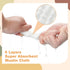30 Pack 6 Reginary White Muslin Bibs Bulk for Boy Girl Muslin Baby Bibs Adjustable Layers Cotton Bandana Soft Absorbent