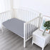 Biloban Crib Sheets Fitted, 2 Pack Crib Sheet Fits for Standard Crib Mattress, Neutral Toddler Bed Sheets for Baby Boys and Girl, Grey & Aqua, 52”X 28” by Biloban