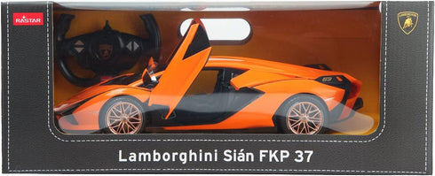 RASTAR RC Car 1/14 Scale, 2.4Ghz Lamborghini Sian FKP 37 Radio Remote Control R/C Toy Car Model Vehicle (Orange)