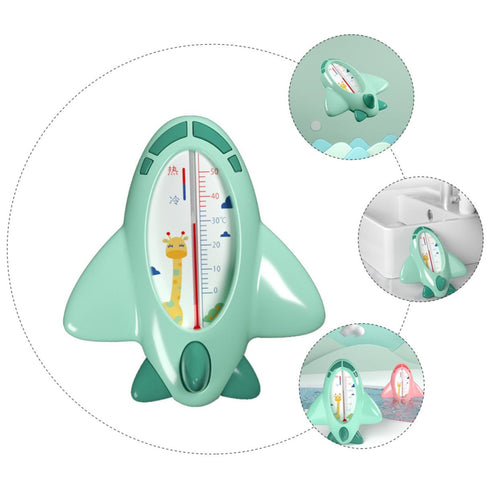 MUELODSIC Bath Thermometer Cartoon Plane Shape Floating Water Temperature Monitor for Safe and Healthy Baths Quick