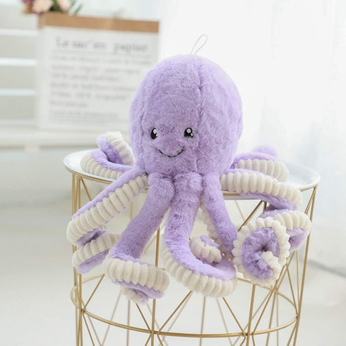 Cute Cartoon Octopus Plush Doll Toys, Sea Stuffed Toys for Kids and Lovers Home Decor (Purple, 23.6-Inch)