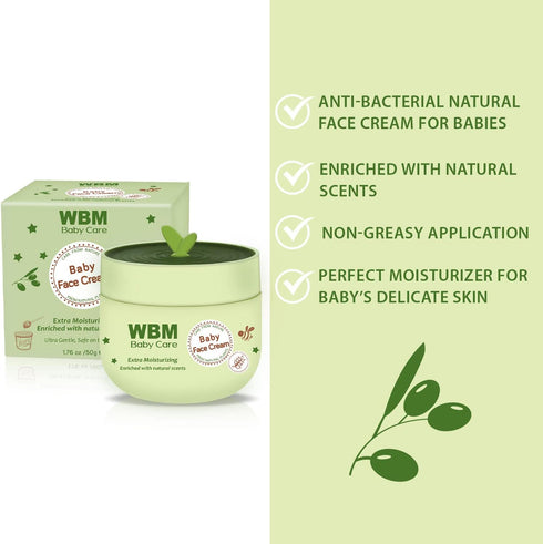 Set 5 WBM Care Baby Gift | Essential Baby Skin Care Products - Baby Lotion, Baby Shampoo, Face Cream, Baby Powder
