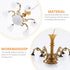 1/12 Angoily Miniature Chandelier Light Scale Dollhouse Ceiling Lamp Mini Lamp Decoration for Dollhouse Accessories