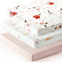 Pack n Play Sheets Fitted, 3 Pack, Stretchy Ultra Soft Jersey Knit, Watercolor Rose Flora