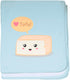 CafePress Kawaii Tofu Asking People to Love Tofu Baby Blanke Baby Blanket,