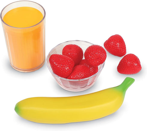 18 3+ Learning Resources Healthy Breakfast Basket - Pieces, Ages Pretend Play Food for Toddlers, Preschool Learning