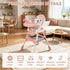 Virplik Portable Baby High Chair for Babies & Toddlers, Easy-Clean Multi-Use Feeding Chair with Lockable Wheels & Toy