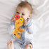 teytoy 2 Pcs Crinkle Toys for Baby with Teether, Soft Snuggle Sleeping Security Blanket for Unisex Babies