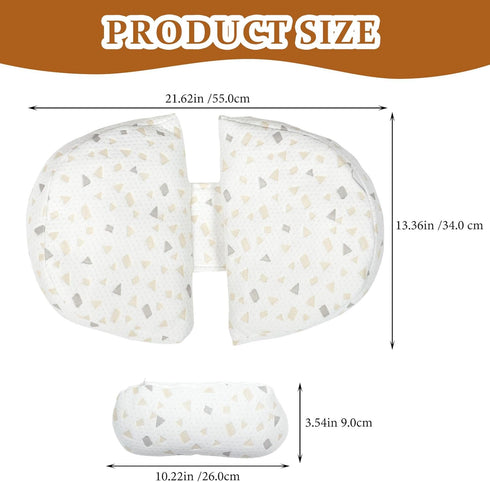 Pregnancy Pillow Belly Pillow Back Cushion Adjustable Lumbar Support for Side Sleeping and Waist Relief with Removable