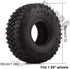 INJORA 4Pcs 1.55" Soft Rubber Wheel Tires 1.55 Inch Tyre for RC Crawler Car D90 TF2 Tamiya CC01 LC70 LC80