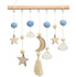 Boho Nursery Decor - Handmade Wooden Moon and Star Wall Hanging Decor