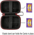 RAIACE Hard Travel Carrying Case for Set Enterprises Five Crowns Card Games, Protective Storage Bag, Black