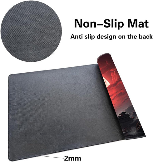 MTG Playmat Size 24x14in with Free Storage Bags, Non-Slip Backing, Ideal for Card Game Enthusiasts TCG Playmat