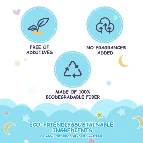 100% 600 Count Orighty Baby Dry Wipes - Super Soft & Gentle Baby Washcloths, Use Wet or Dry, Unscented Tissue
