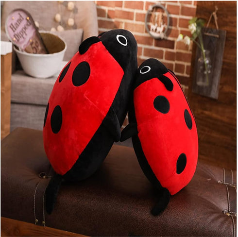 Cute Plush Toy Soft Ladybug Pillow Cushion - Novelty Gift for Children, Red, 65cm/25inch